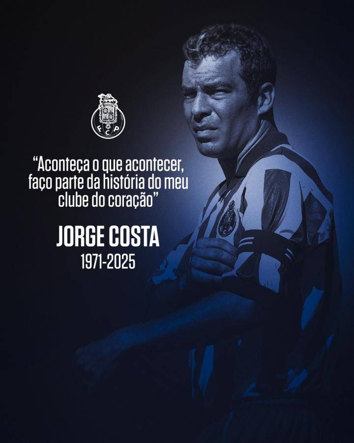 波尔图欧冠冠军队长若热-科斯塔心脏骤停抢救无效离世